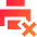 Print Printer Disconnected Icon from Sharp Gradient Set