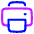Print Printer Solo Icon from Plump Neon Set