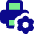 Printer Maintenance Gear Icon from Core Pop Set