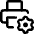 Printer Maintenance Gear Icon from Core Line Set