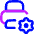 Printer Maintenance Gear Icon from Flex Neon Set