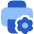 Printer Maintenance Gear Icon from Plump Flat Set