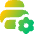 Printer Maintenance Gear Icon from Flex Gradient Set