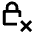 Encryption Off Icon from Outlined Line - Material Pro Set