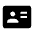 Id Card Fill Icon from Outlined Fill - Material Symbols Set