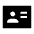 Id Card Fill Icon from Sharp Fill - Material Symbols Set