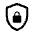 Shield Lock Icon from Rounded Line - Material Symbols Set