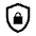 Shield Lock Icon from Sharp Line - Material Symbols Set