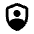 Shield Person Icon from Rounded Line - Material Pro Set