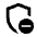 Shield Remove Icon from Outlined Line - Material Pro Set