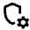 Shield Setting Gear Alt Icon from Outlined Line - Material Pro Set
