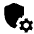 Shield Setting Gear Alt Fill Icon from Outlined Fill - Material Pro Set