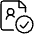 Technology Privacy Consent Profile Approve Icon from Ultimate Light Set