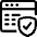 Technology Privacy Consent Profile Browser Shield Icon from Ultimate Regular Set