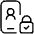 Technology Privacy Consent Profile Smartphone Lock Icon from Ultimate Light Set