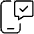 Technology Two Factor Key Message Icon from Ultimate Light Set