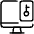 Technology Two Factor Key Monitor Smartphone Icon from Ultimate Light Set