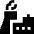 Factory Building Icon from Sharp Solid Set