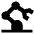 Industrial Robot Arm Icon from Sharp Solid Set