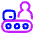 Production Belt User Icon from Plump Neon Set