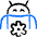 Android Settings Icon from Freehand Duotone - Free Set