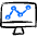 Apps Monitor Graph Line Icon from Freehand Duotone - Free Set