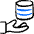 Database Hand Icon from Freehand Duotone - Free Set