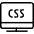 Programming Language Monitor Css Icon from Ultimate Light - Free Set