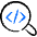 Programming Search Icon from Freehand Duotone - Free Set
