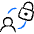 Security User Lock Icon from Freehand Duotone - Free Set