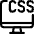 Programming Language Monitor Css Icon from Ultimate Regular Set