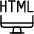Programming Language Monitor Html Icon from Ultimate Light Set