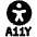 A11y Accessibility Disability Icon from Ultimate Bold - Free Set