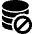 Database Disable Icon from Ultimate Bold - Free Set