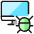 Monitor Bug Icon from Ultimate Colors - Free Set