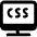 Programming Language Monitor Css Icon from Ultimate Bold - Free Set