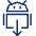 Android Download Icon from Cyber Line Set