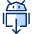 Android Download Icon from Cyber Duotone Set | Free Download as SVG Vector and Transparent PNG | Streamline icons