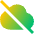 Cloud Off Icon from Sharp Gradient- Free Set
