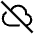 Cloud Off Icon from Sharp Line - Free Set
