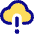 Cloud Warning Icon from Core Pop - Free Set