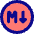 Markdown Circle Programming Icon from Core Pop - Free Set