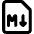 Markdown Document Programming Icon from Core Remix - Free Set