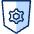 Programming Shield Setting Icon from Cyber Duotone Set