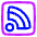 Rss Square Icon from Plump Neon - Free Set