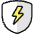 Protection Shield Bolt icon - Free transparent PNG, SVG. No sign up needed.