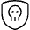 Protection Shield Skull Icon from Ultimate Light Set | Free Download as SVG Vector and Transparent PNG | Streamline icons