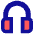 Headphones Icon from Sharp Pop Set