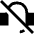 Headset Off Icon from Sharp Solid Set