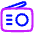 Radio Icon from Plump Neon Set